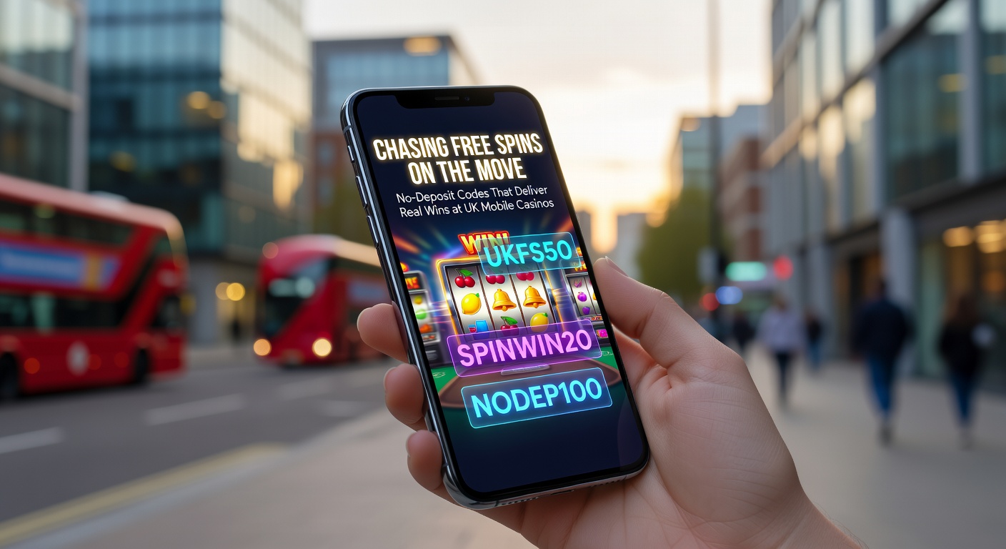 Smartphone screen displaying a vibrant mobile casino app with free spins activating on colorful slot reels, highlighting no-deposit bonus excitement
