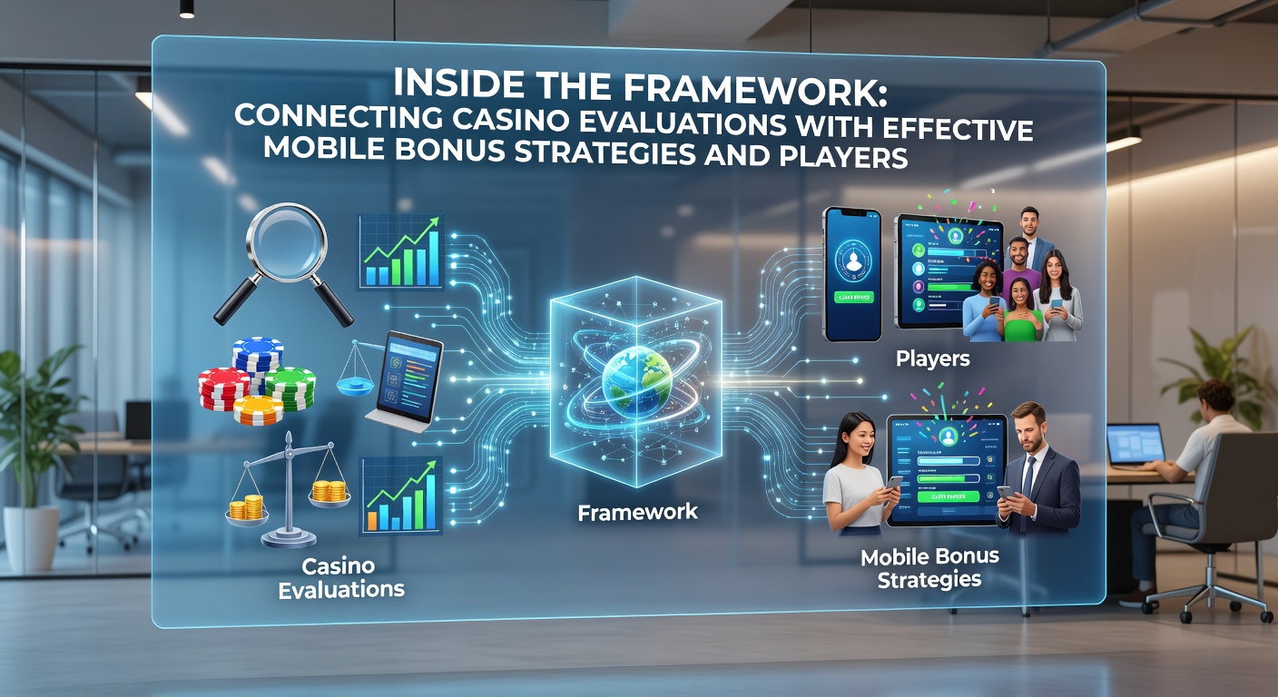 Mobile casino interface displaying bonus strategy flow and evaluation checkpoints