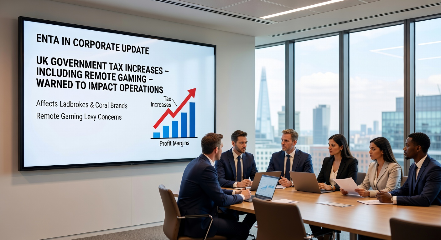 Chart illustrating the projected impact of UK gambling duty increases on operator revenues and market share