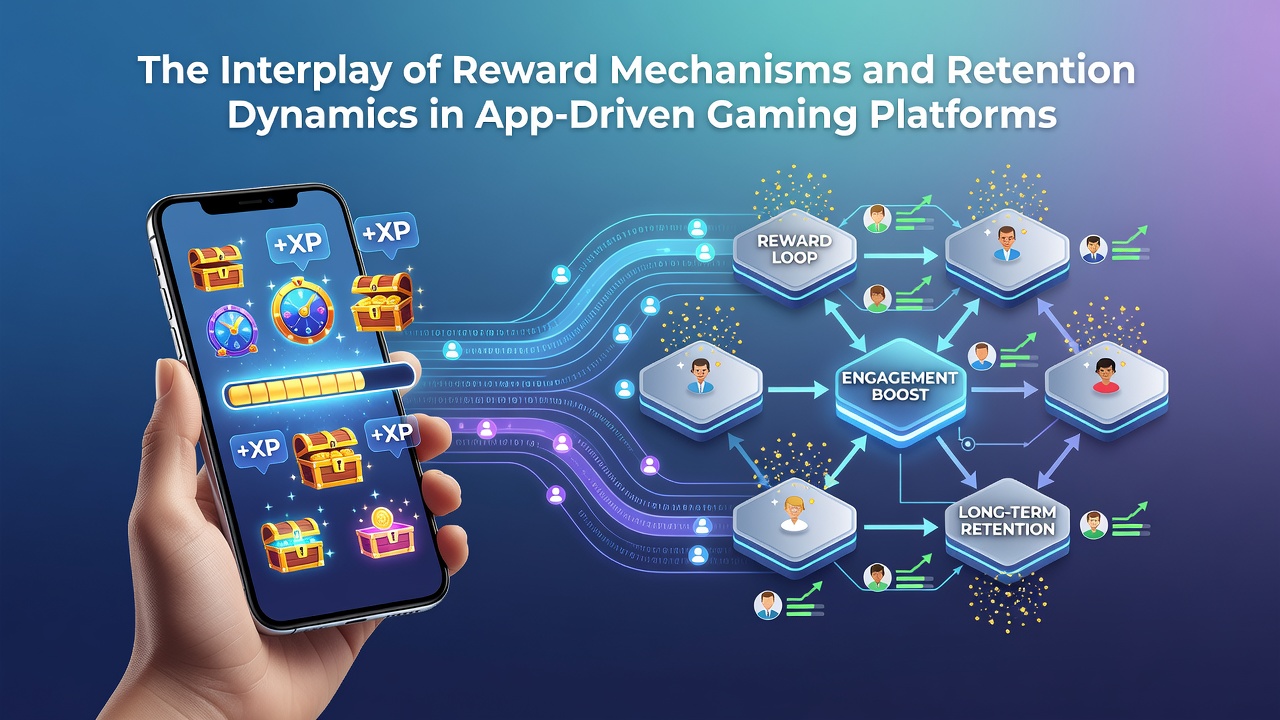 Mobile gaming interface displaying reward notifications and progress tracking features