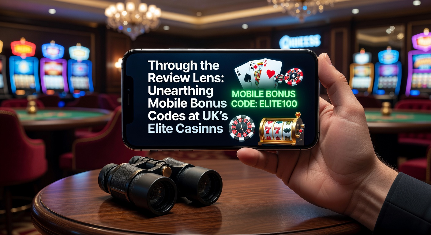 Smartphone screen displaying a vibrant casino app with bonus code entry field and spinning reels in the background, highlighting mobile gaming excitement at UK casinos