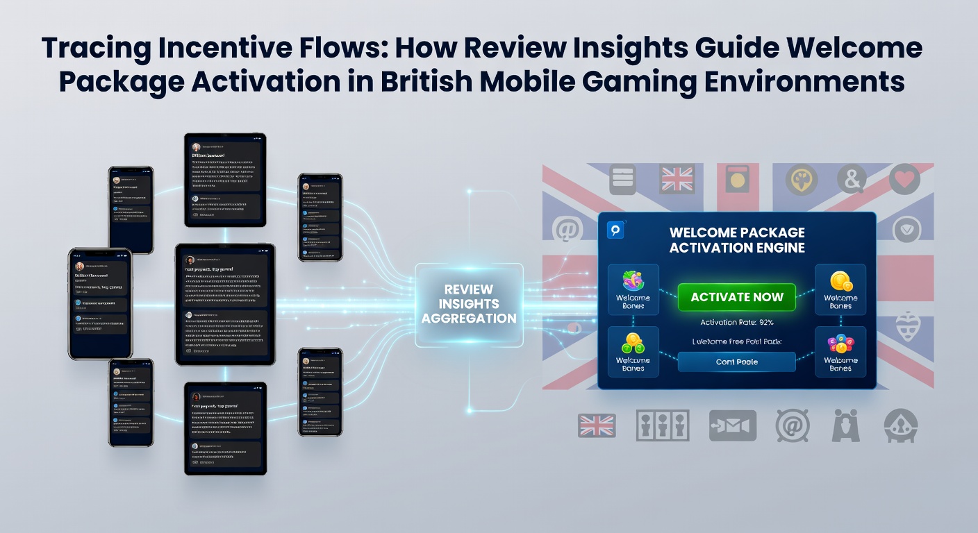 Mobile gaming interface showing welcome package activation and player review highlights on a smartphone screen
